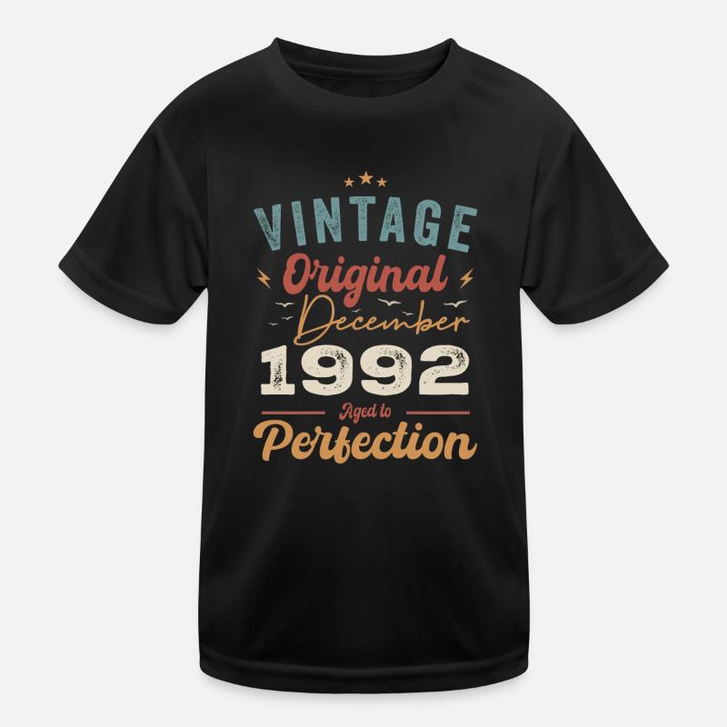 Vintage Geburtstag - Dezember 1992 - Geschenkidee Kinder Funktions-T-Shirt