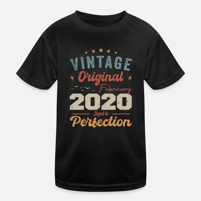 Né en février 2020 anniversaire millésime 2020 T-shirt sport Enfant