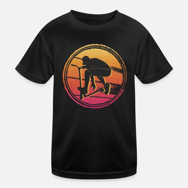 Cascade Roller Roller Tricks Pédale Scooter Stunt Scooter T-shirt sport Enfant