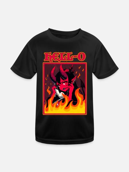 Hell-o Womens Hello I Am An Extrovert Funny - Kids Functional T-Shirt - black