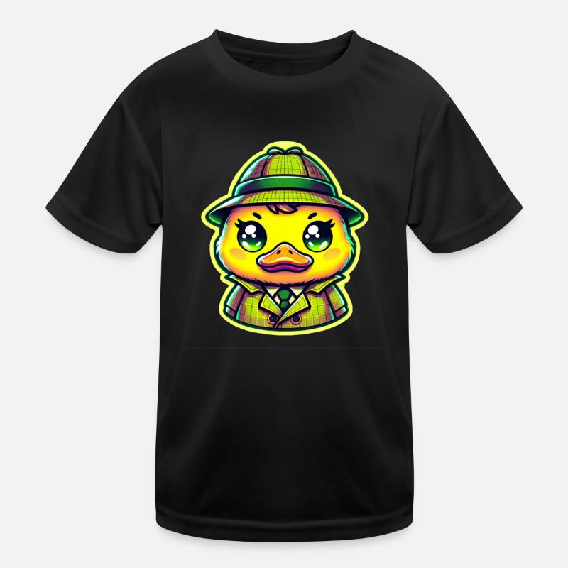 Detektiv Duck Kinder Funktions-T-Shirt