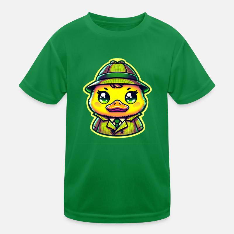 Detective Duck Kids Functional T-Shirt