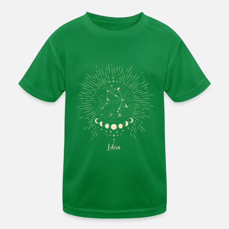 Sun, Moon, Stars, Zodiac Sign, Libra, Libra Kids Functional T-Shirt
