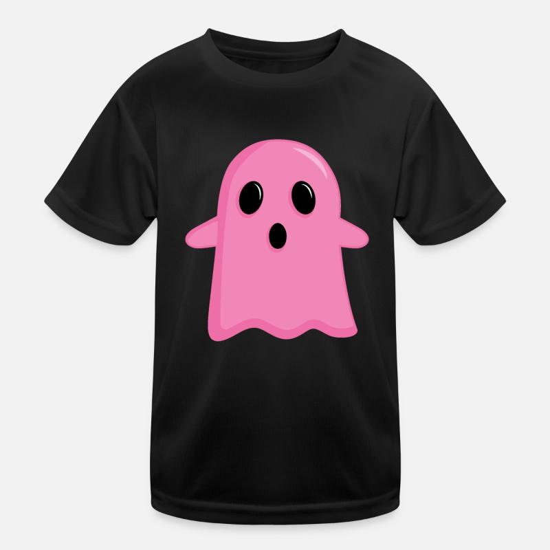 Pink Ghost Kids Functional T-Shirt