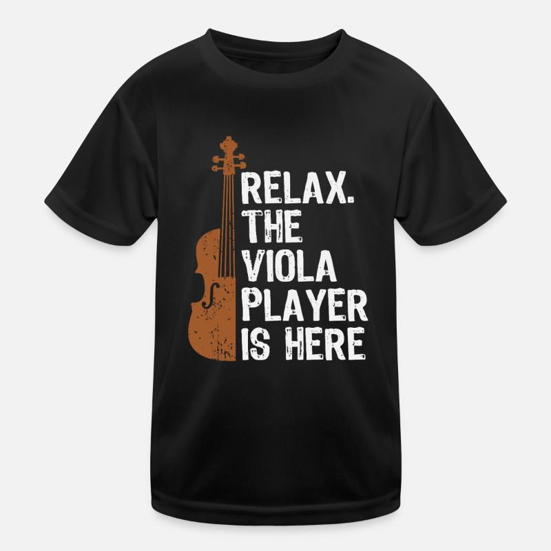 Viola Violist Orchestra Viola Player Musician Kids Functional T-Shirt