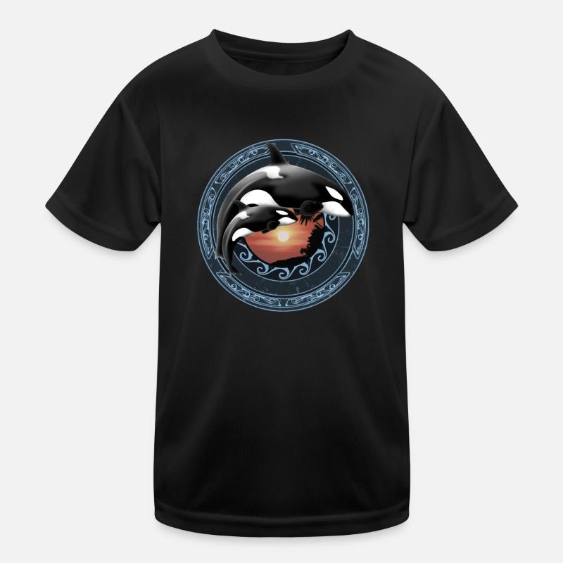 Orca Killerwal Kinder Funktions-T-Shirt