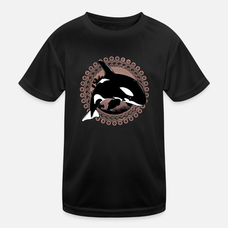 Orca Killerwal Kinder Funktions-T-Shirt