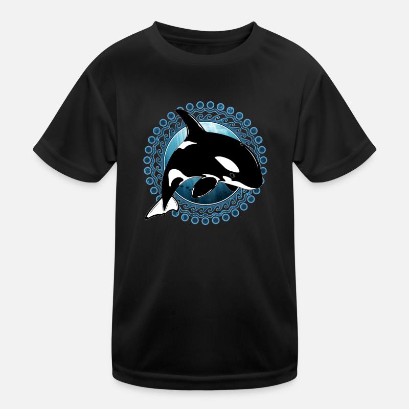 Orca Killerwal Kinder Funktions-T-Shirt