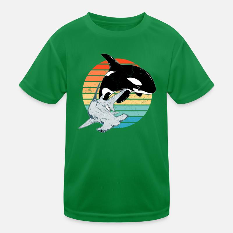 Hammerhai Orca Kinder Funktions-T-Shirt