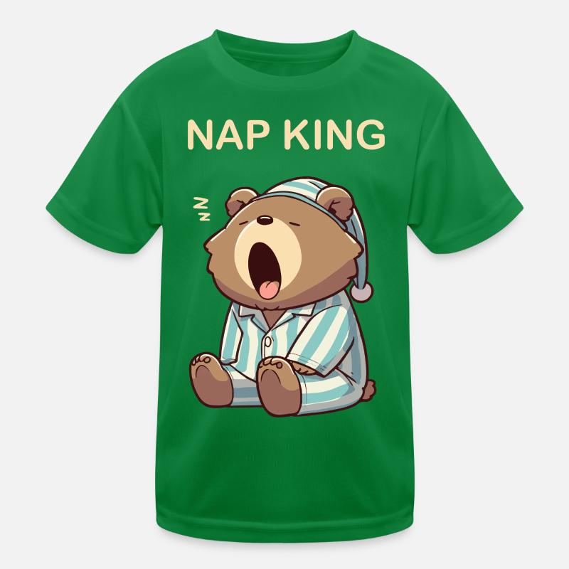 Nap King Pyjama Sleeping Bear Pyjama Fatigué T-shirt sport Enfant