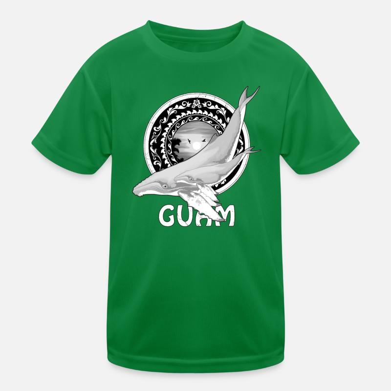 Guam Humpback Whale Kids Functional T-Shirt