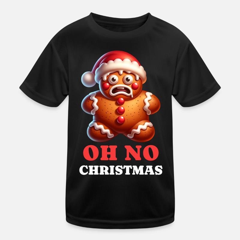 Gingerbread Christmas Xmas Christmas Kids Functional T-Shirt