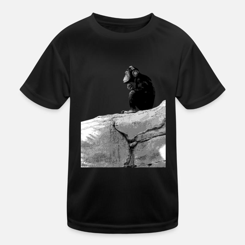 Music Monkey Kids Functional T-Shirt