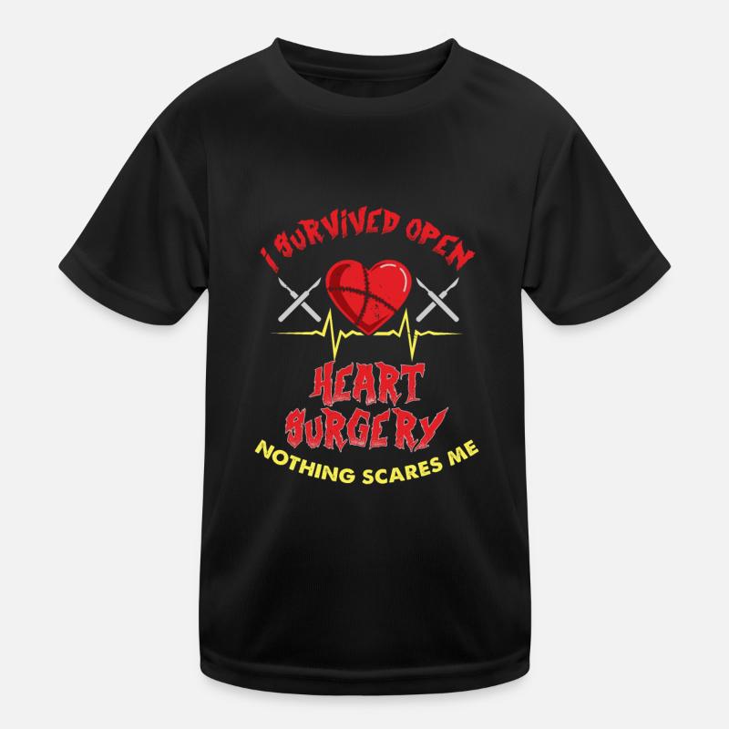 Open Heart Surgery Survivor Gift Idea Kids Functional T-Shirt