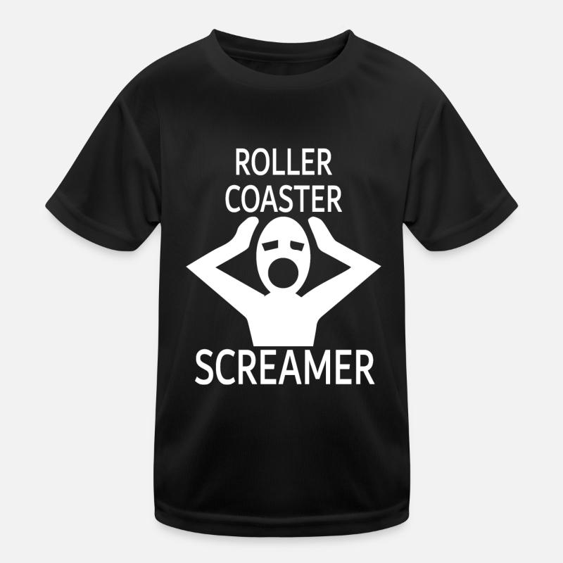 Rollercoaster Achterbahn Kinder Funktions-T-Shirt