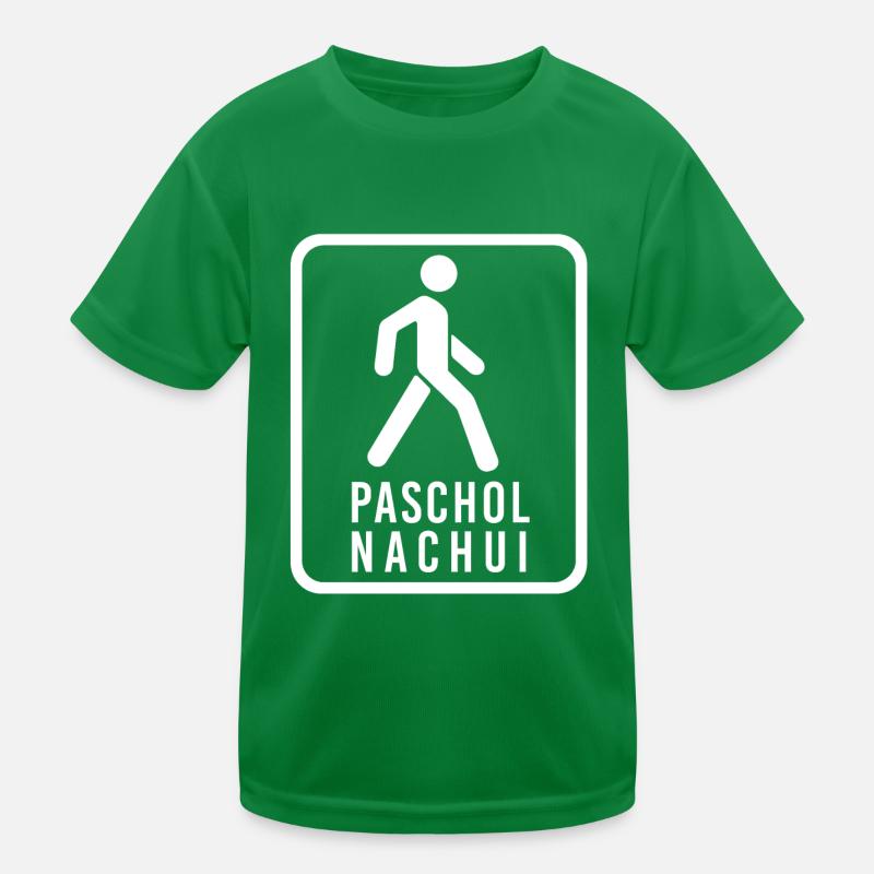 Paschol Nachui Bratan White Kinder Funktions-T-Shirt