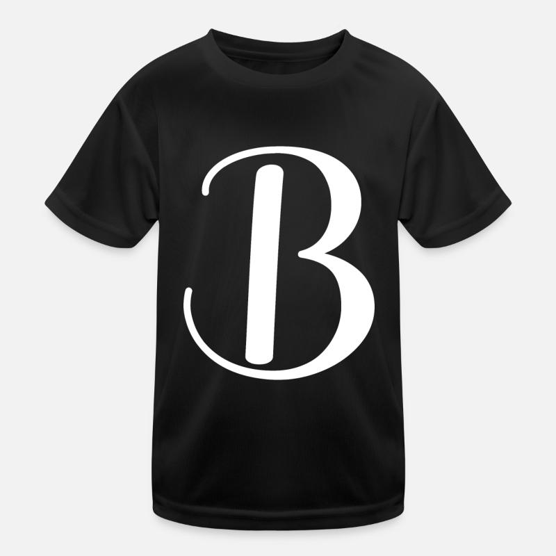 Calligraphy, initial B Kids Functional T-Shirt