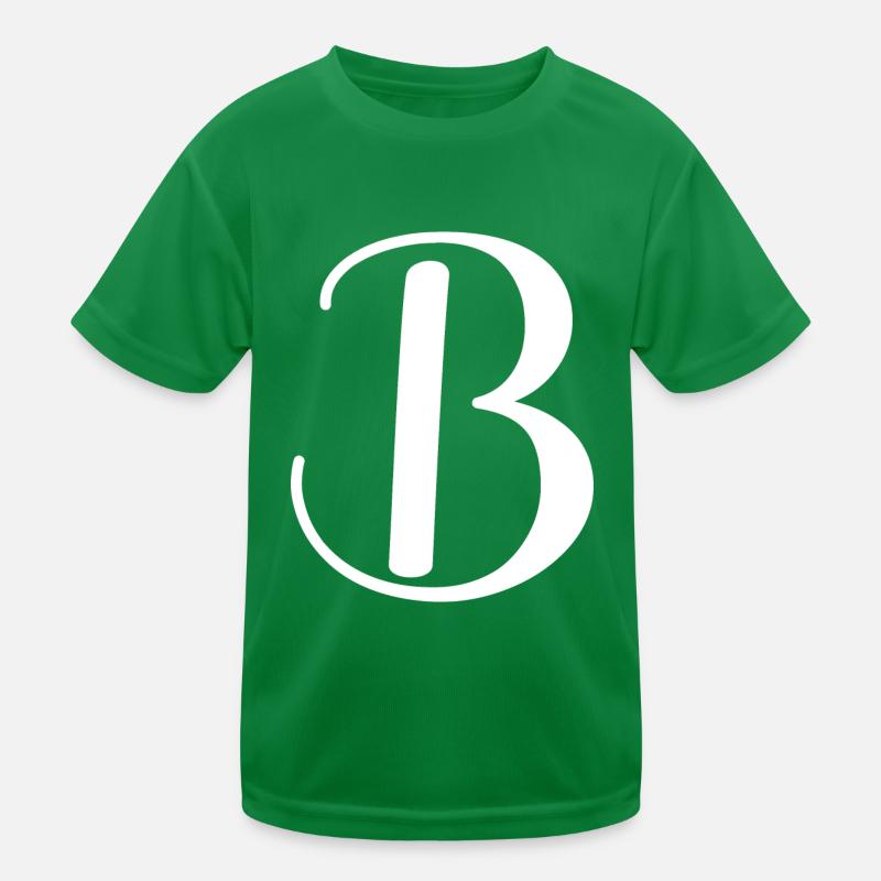 Calligraphy, initial B Kids Functional T-Shirt