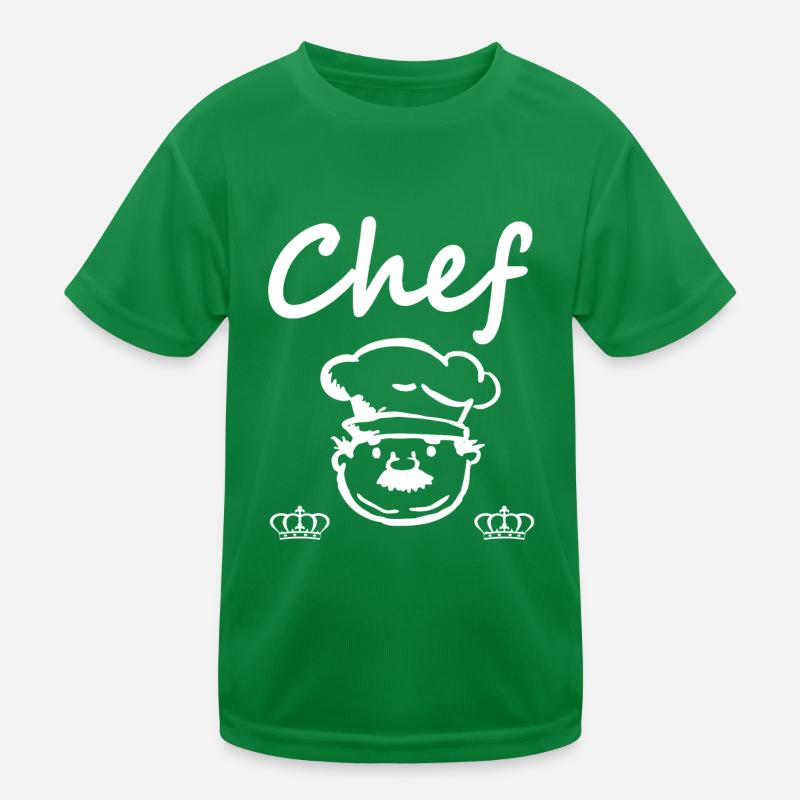 Ich bin Chefkoch lecker kochen Kochmütze Geschenk Kinder Funktions-T-Shirt