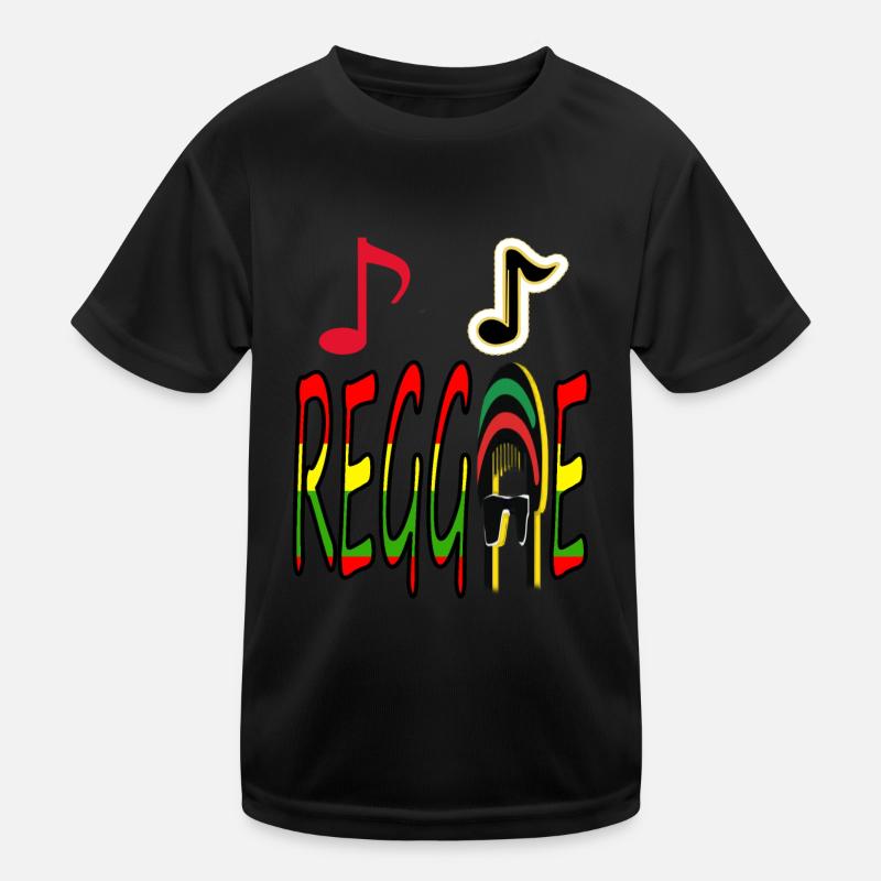 Reggae Musik Rasta Geschenk Jamaica Geschenkidee Kinder Funktions-T-Shirt