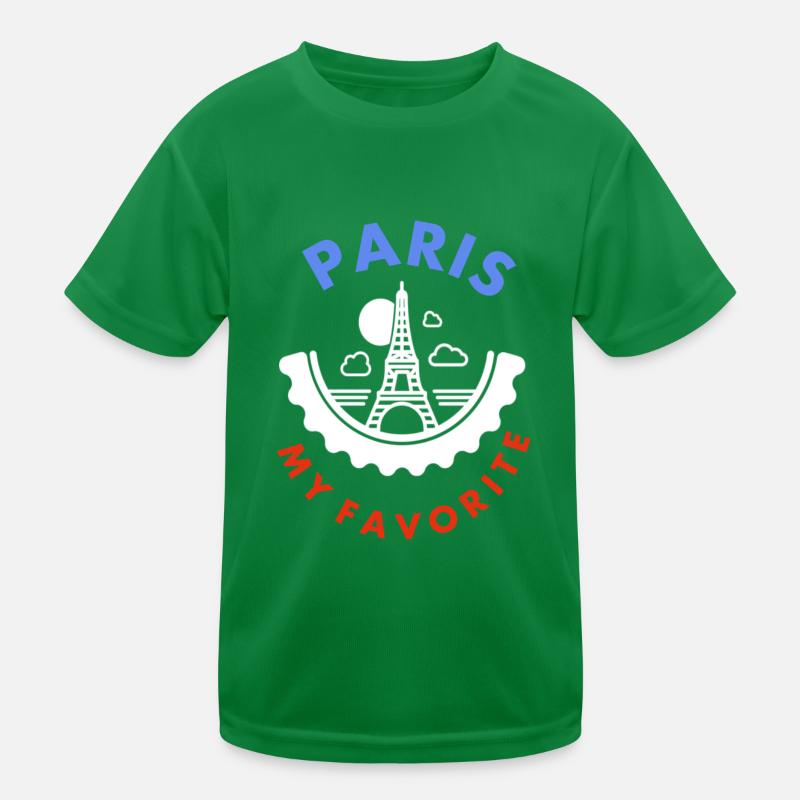 Die Stadt Paris Eiffelturm Pariser Geschenkidee Kinder Funktions-T-Shirt