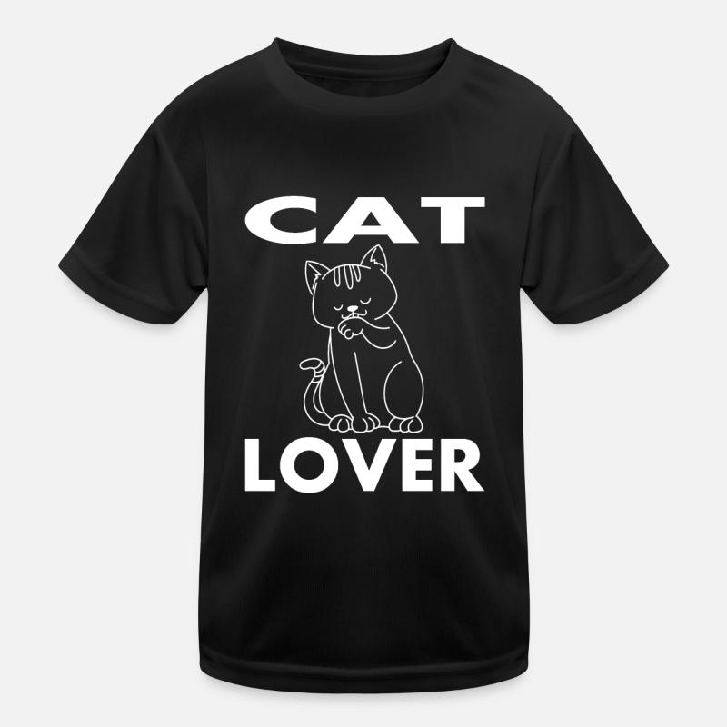 Katzenliebhaber Katze Katzen Kinder Funktions-T-Shirt