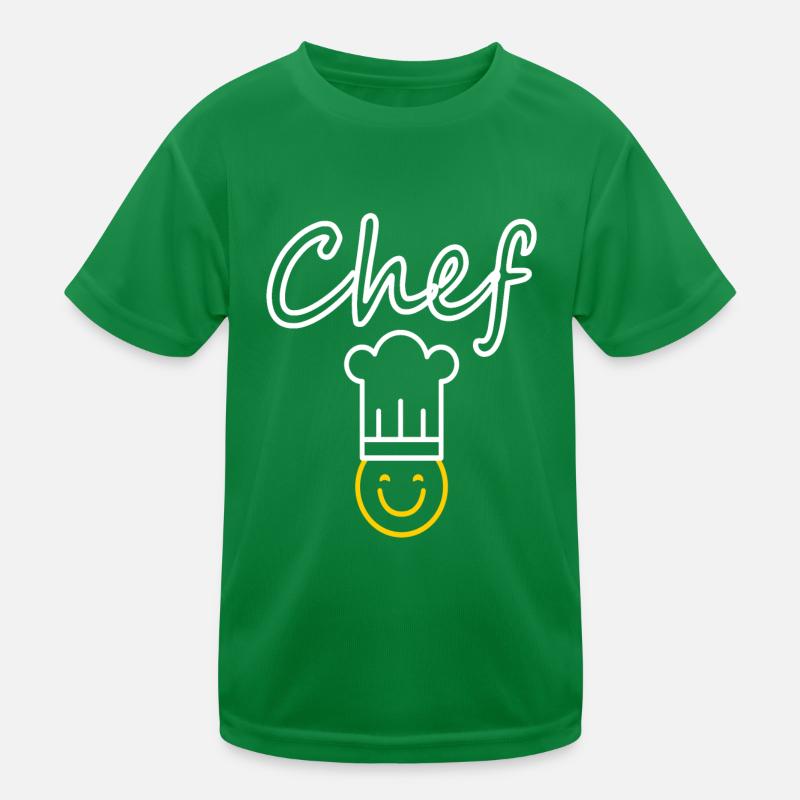 Chefkoch kochen Köchin lecker kochen Geschenkidee Kinder Funktions-T-Shirt