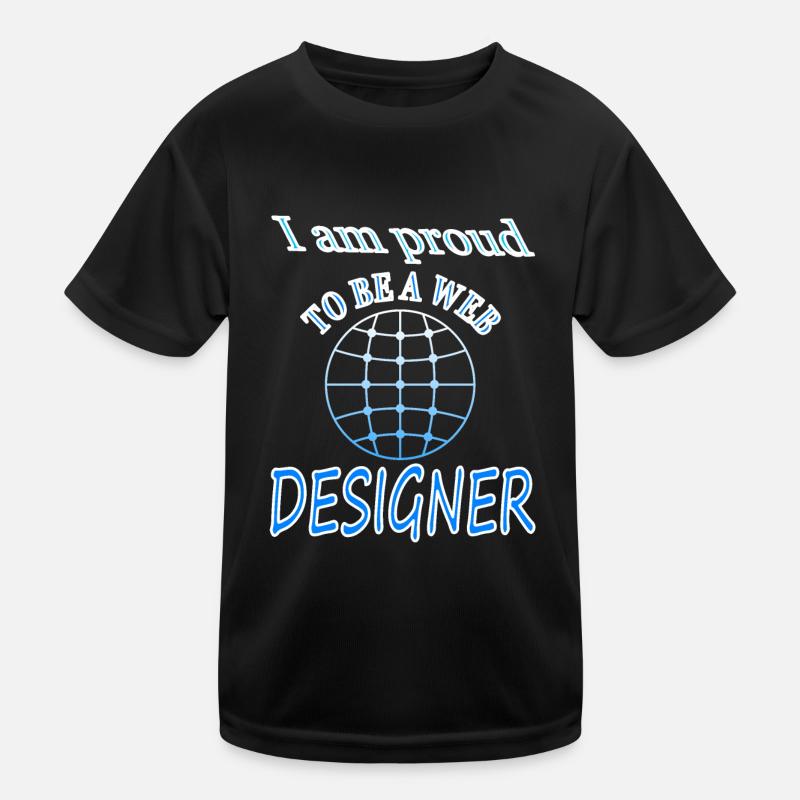 Logiciel de conception Web Internet Idée cadeau T-shirt sport Enfant