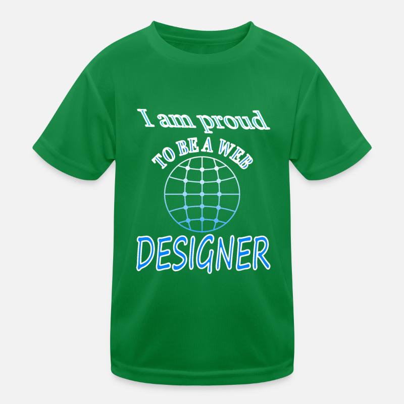 Web-designer Sofware Internet Website Geschenkidee Kinder Funktions-T-Shirt