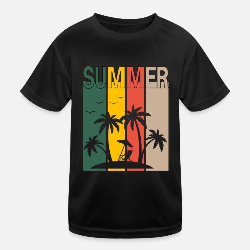 Sommerstrand Kinder Funktions-T-Shirt