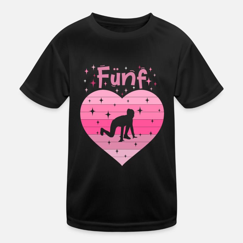 5. Geburtstag Tochter Mädchen Leichtathletik Kinder Funktions-T-Shirt