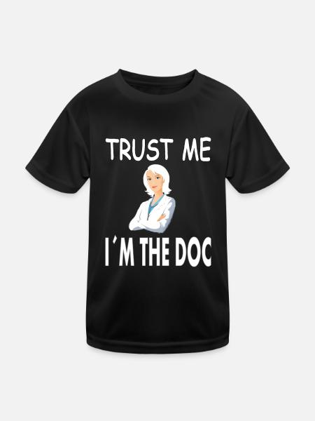 Médecin Infirmière Étude Médecine Cadeau - T-shirt sport Enfant - noir - Devant