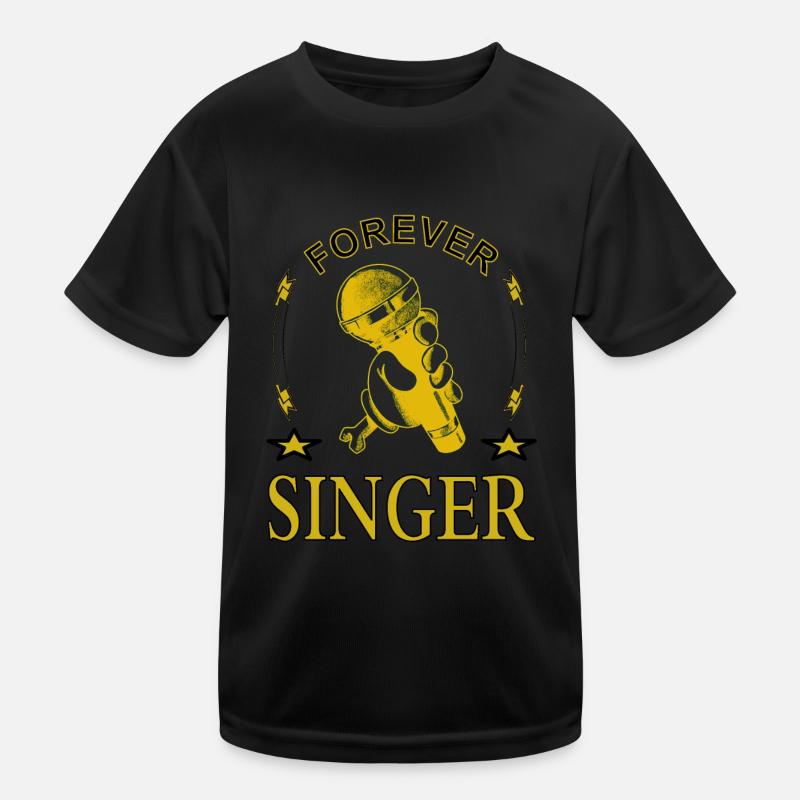 Singen ich singe gern Geschenkidee Sänger Geschenk Kinder Funktions-T-Shirt