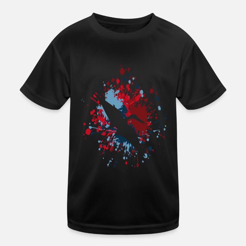 Pterodactyls Color Splash Kinder Funktions-T-Shirt