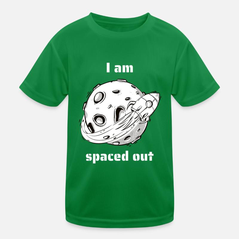 I Am Spaced Out Funny Retro Outer Space Designs Kinder Funktions-T-Shirt