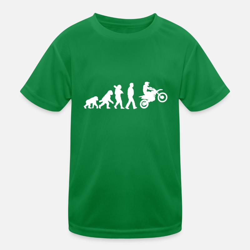 Evolution of motorcycles Kids Functional T-Shirt