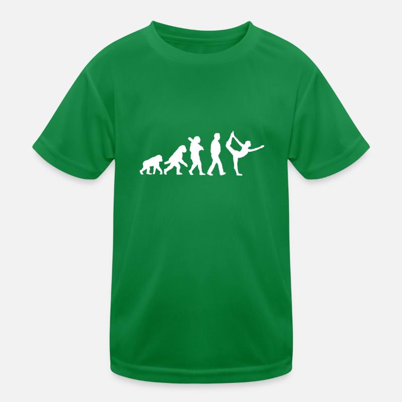 Evolution des Yoga Kinder Funktions-T-Shirt