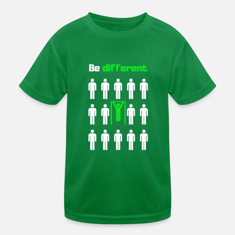Anders sein, trainieren Kinder Funktions-T-Shirt