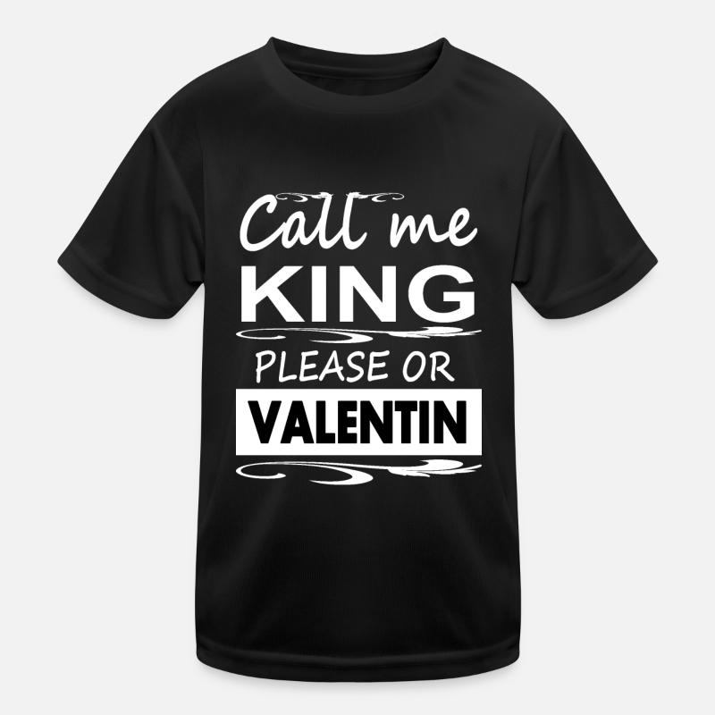 Ich heiße Valentin mein Name ist Valentin Geschenk Kinder Funktions-T-Shirt