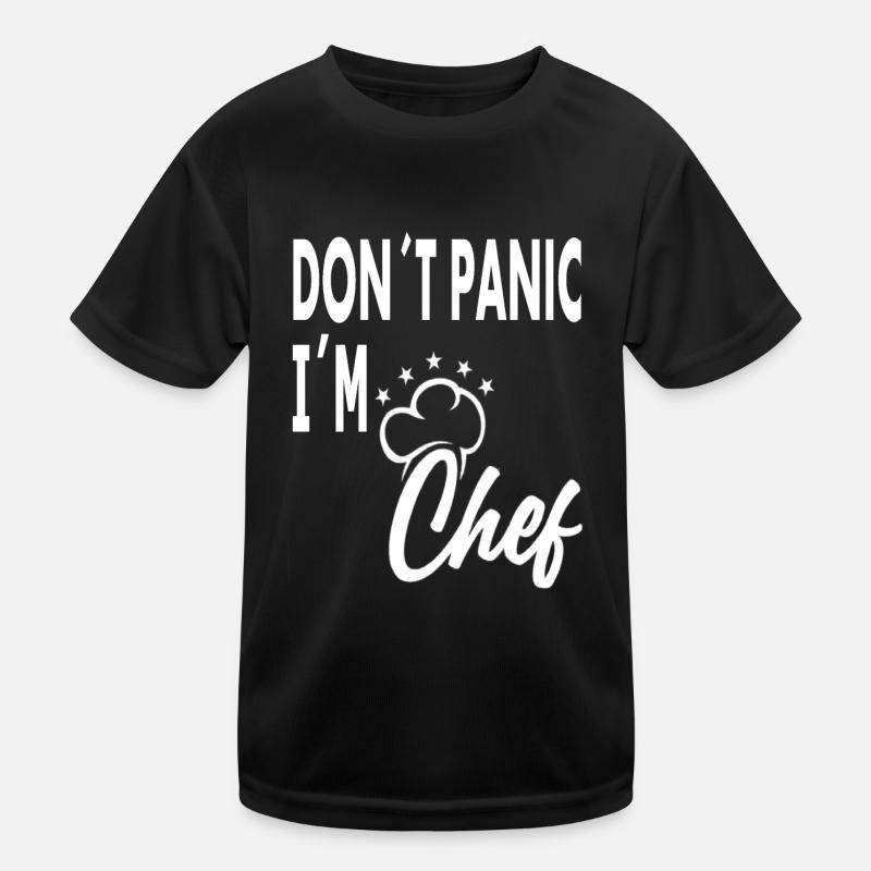 Keine Panik ich bin Koch kochen Kochmütze Geschenk Kinder Funktions-T-Shirt