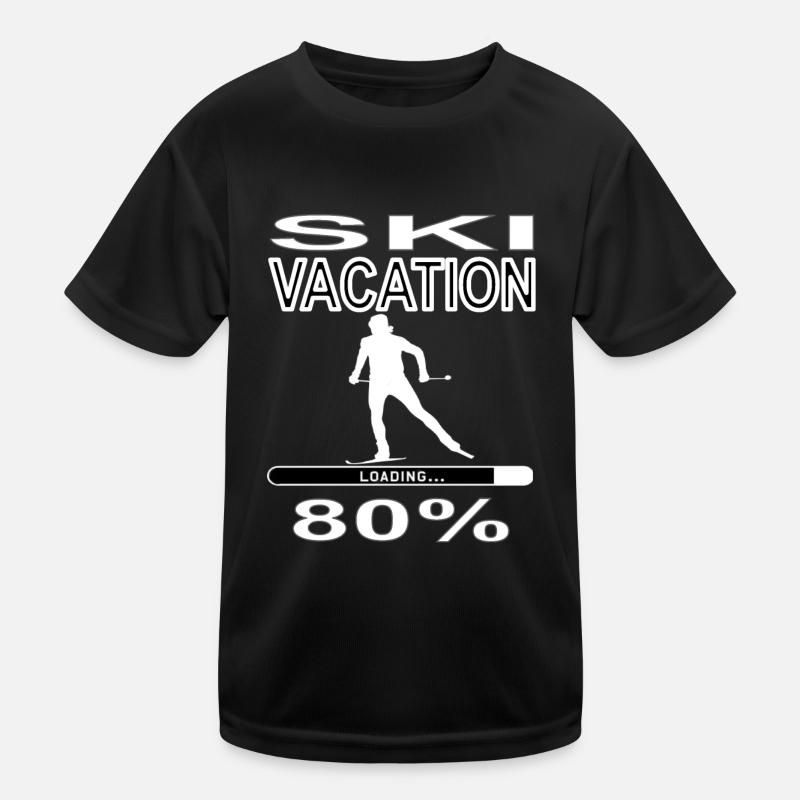 Ski Holiday Ski Goggles Skiing Slalom Gift Idea Kids Functional T-Shirt