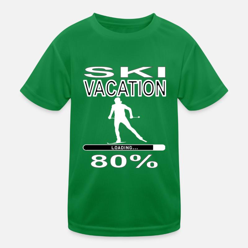 Ski Holiday Ski Goggles Ski Slalom Idée cadeau T-shirt sport Enfant