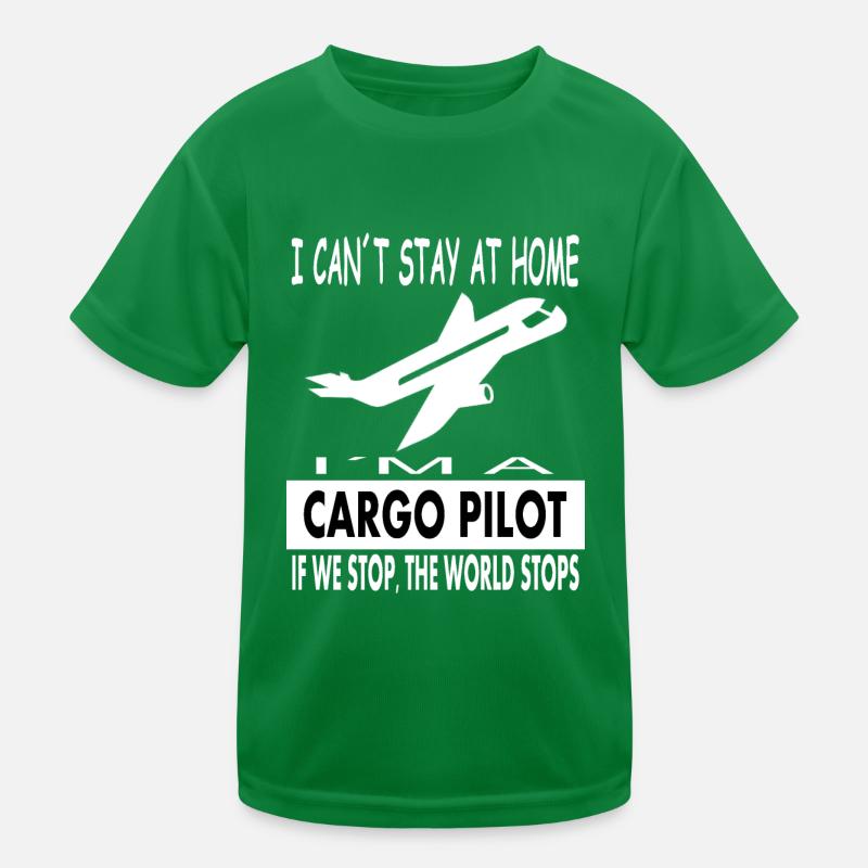 Ich bin Cargopilot Spruch stolzer Pilot Geschenk Kinder Funktions-T-Shirt