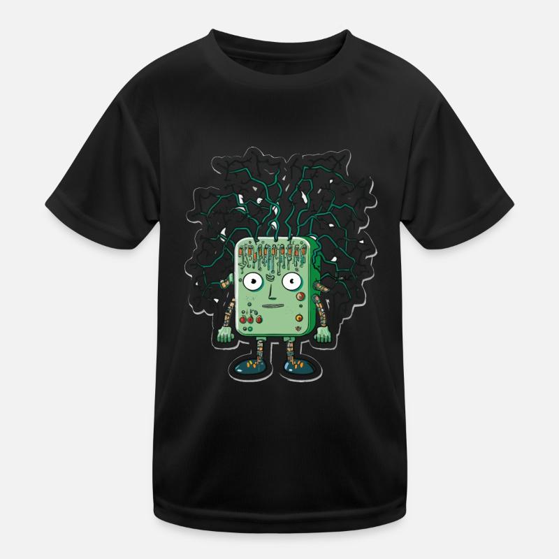 Neural Implant Technology Kids Functional T-Shirt