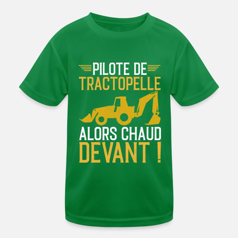 Backhoe Driver Citation Kids Functional T-Shirt