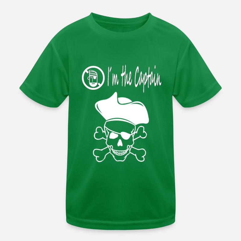 Captain Pirate Pirate Ship Pirate Head Gift Kids Functional T-Shirt