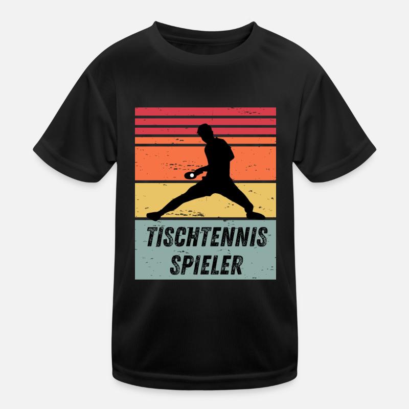 Tischtennisspieler Kinder Funktions-T-Shirt