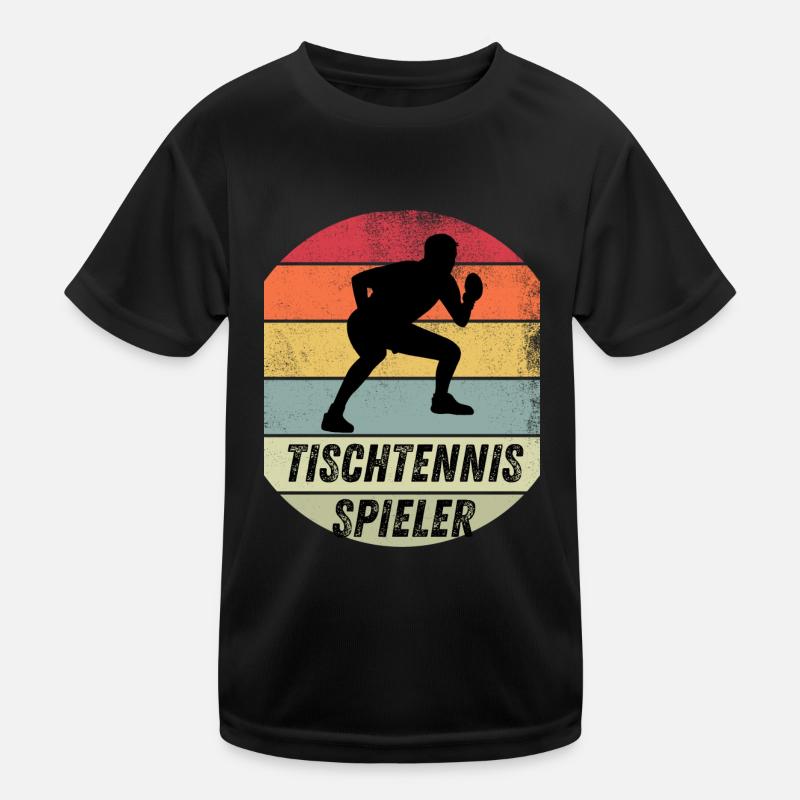 Tischtennisspieler Kinder Funktions-T-Shirt