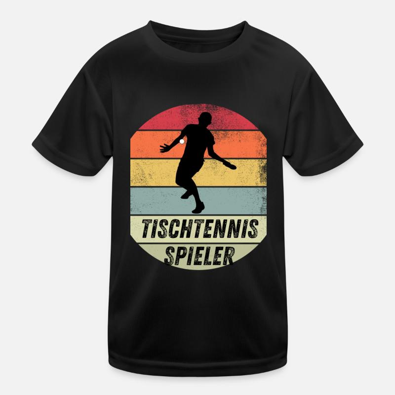 Tischtennisspieler Kinder Funktions-T-Shirt