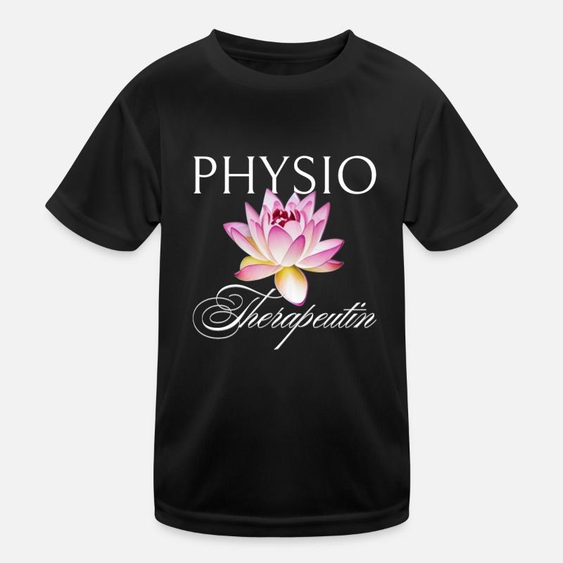 Physiotherapeutin Masseurin Massage Lotusblüte Kinder Funktions-T-Shirt